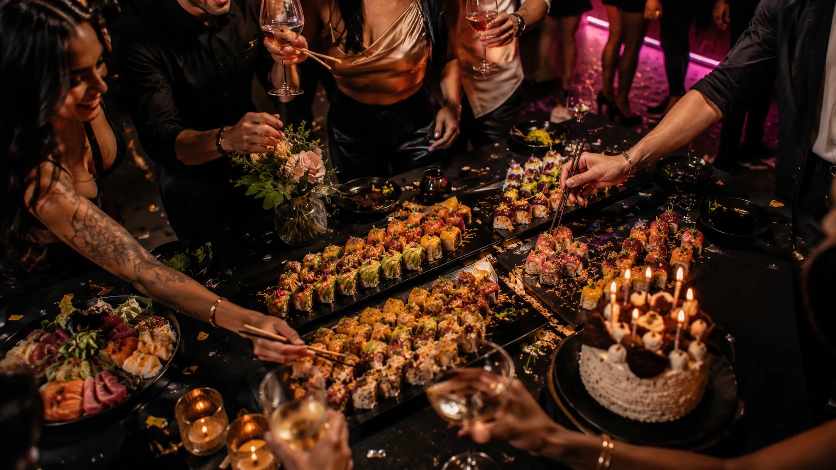 Sushi pour anniversaire avec Nena Sushi Latino Venezolano