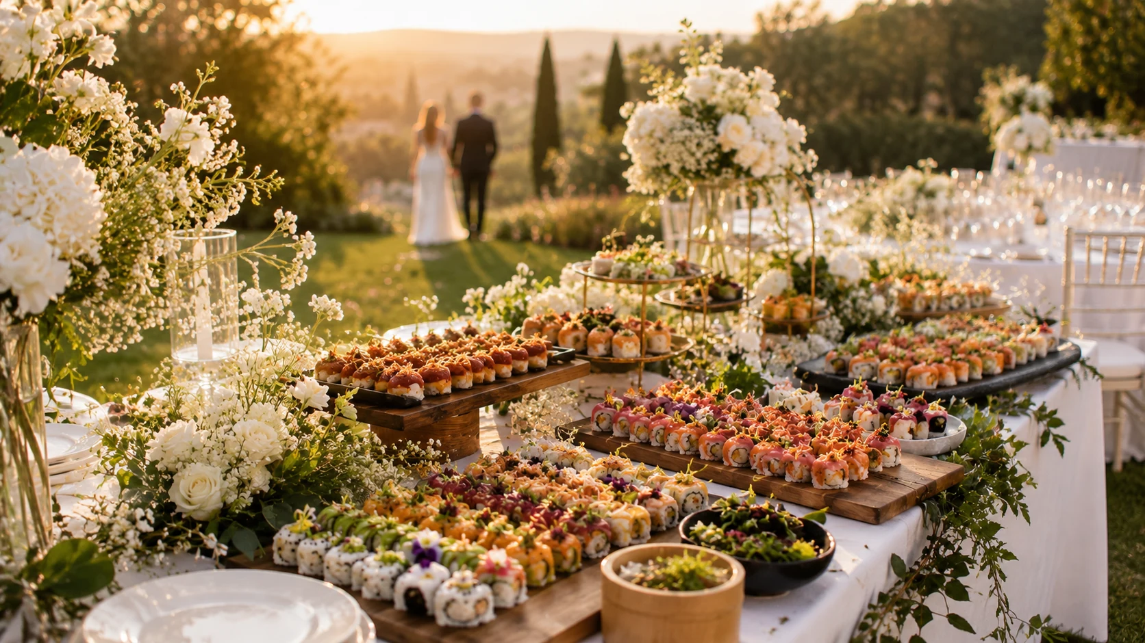 Service de sushi pour mariage avec Nena Sushi Latino Venezolano